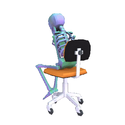 Spinning skeleton